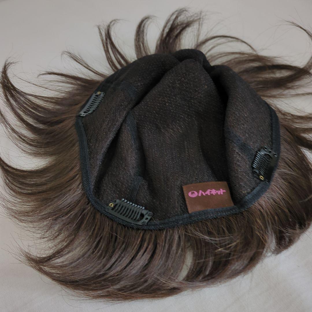 【週末値下げ】ハイネット部分ウィッグ(八分)自然なハイライトカラー