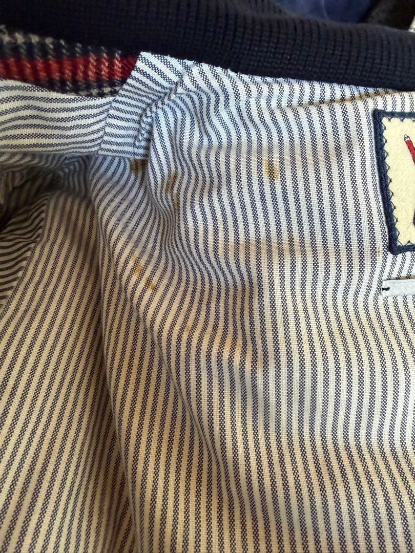 Moncler GAMME BLEUチェック柄 ダウンジャケット　トムブラウン