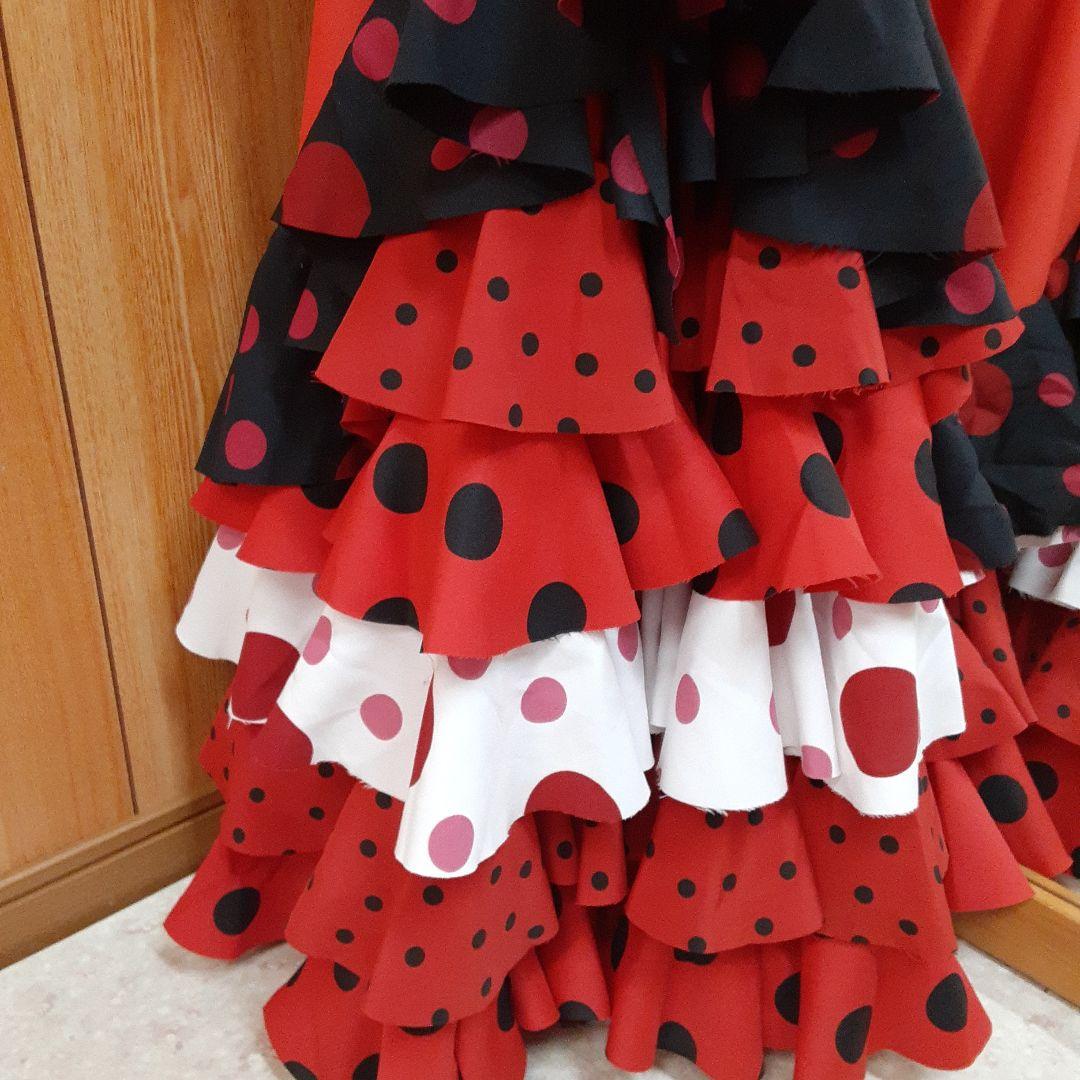 フラメンコ衣装　☆ファルダのみ　＊豪華3段フリル