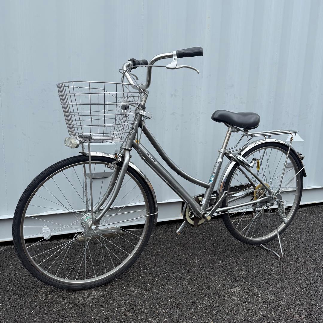 【都内/千葉引取】街乗り用自転車 26インチ カゴ/鍵/オートライト/6段変速付