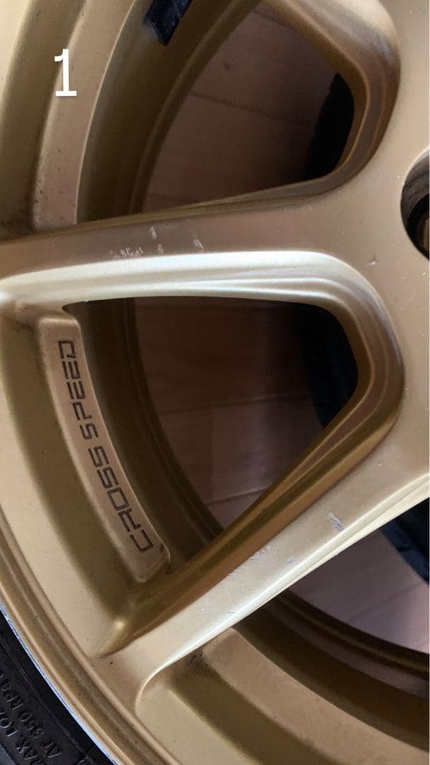 クロススピード15インチ5.5J+43 4穴　175/65R15 *最終値下げ*