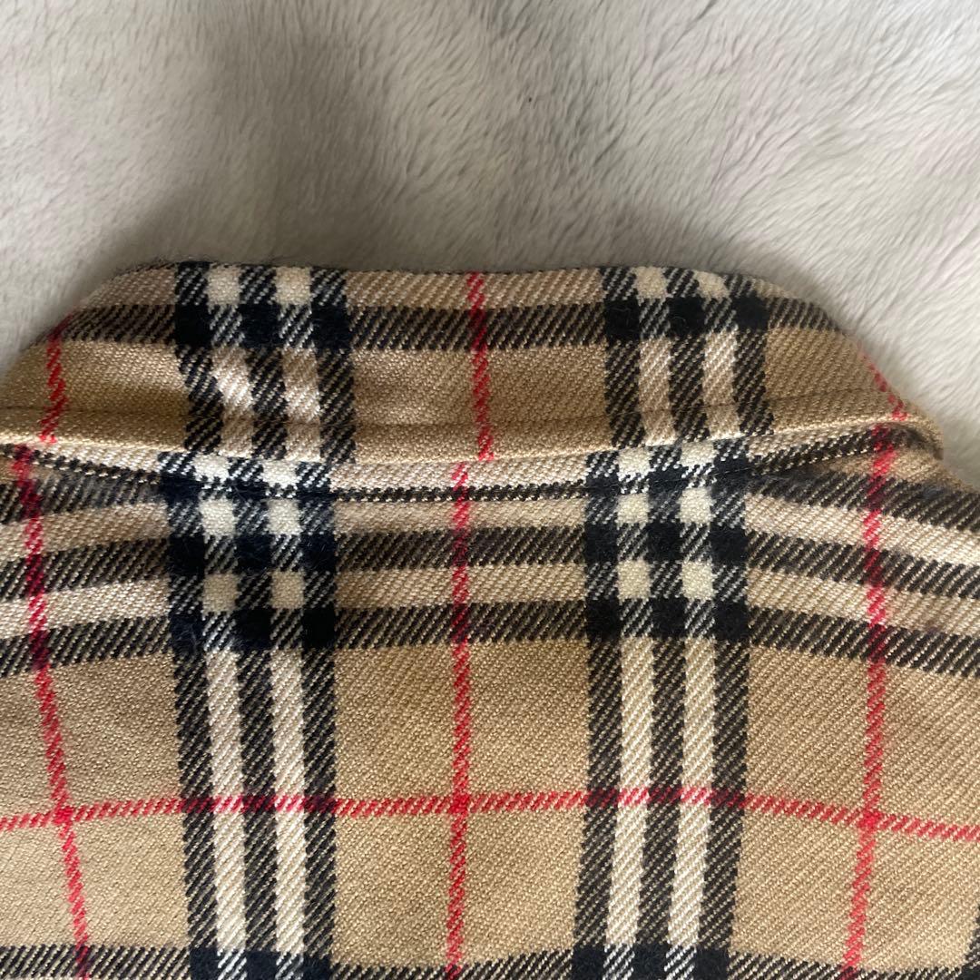 バーバリー　ノバチェック ウール カシミヤ混　シャツ