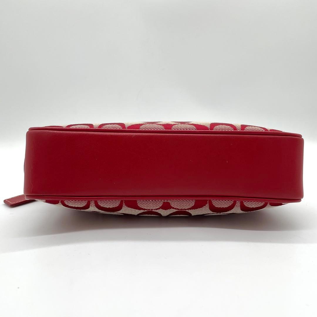 【美品】コーチ　アクセサリーポーチ　シグネチャ　キャンバス　6023