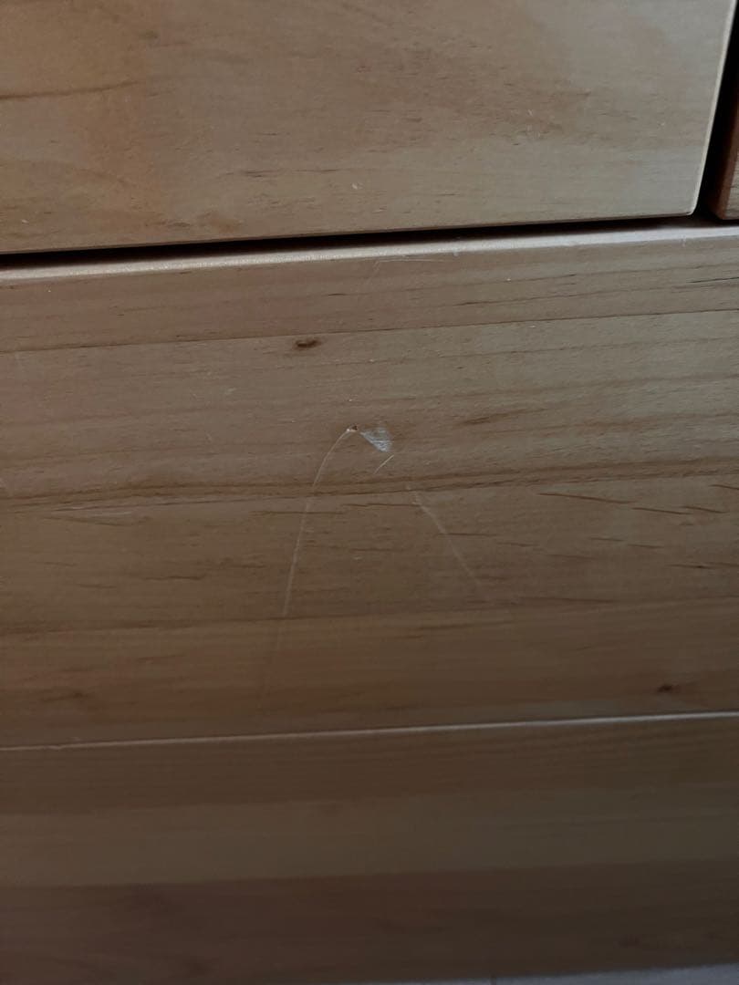 【希少】大川家具120cmチェスト 上段ガラス窓付き