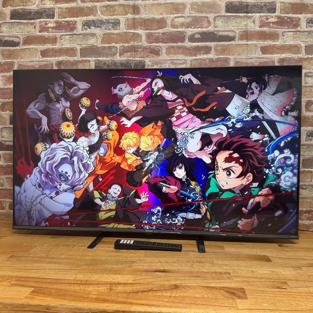 2024年製！ハイセンス 50V型 4K 液晶テレビ 50E65K 動画アプリ○