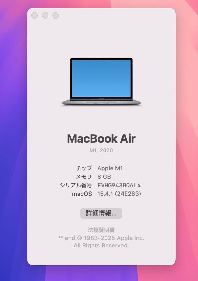 MacBook本体 M1 Apple MacBook Air 2020