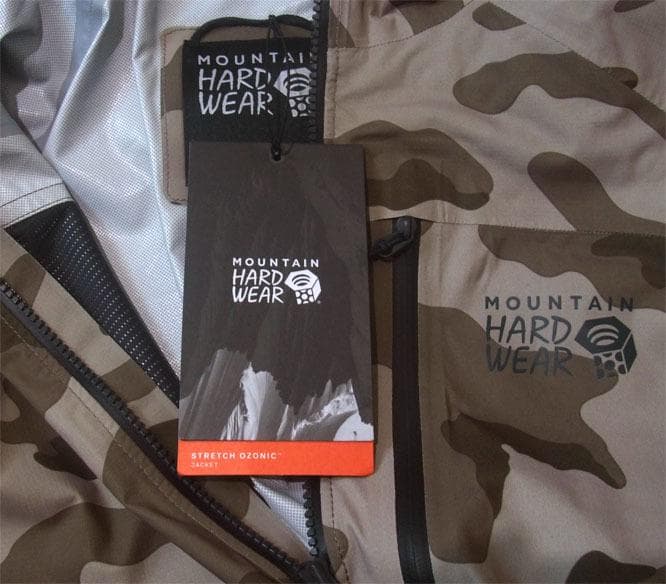 マウンテンハードウェア ストレッチ レインジャケット Sサイズ 合羽 カモフラ