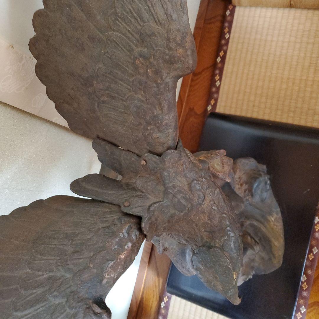 金属製 鷹の彫刻 約高さ68cm