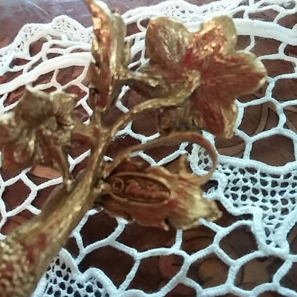 お値引き❗アンティーク香水ビン　金彩