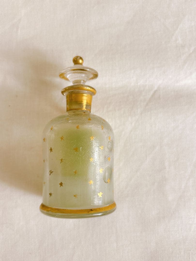 フランスアンティーク　NapoléonIII世時代吹きガラス製パフュームボトル