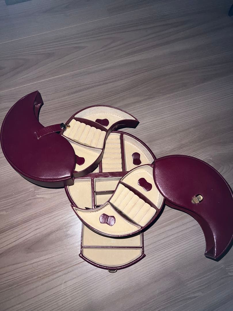 WOLF DESIGNS ウルフデザイン 高級 ボルドー ジュエリーボックス