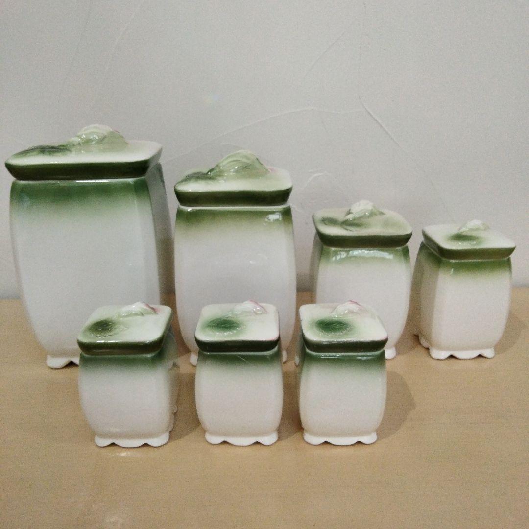 イマン イヴ 陶器キャニスター７点セット