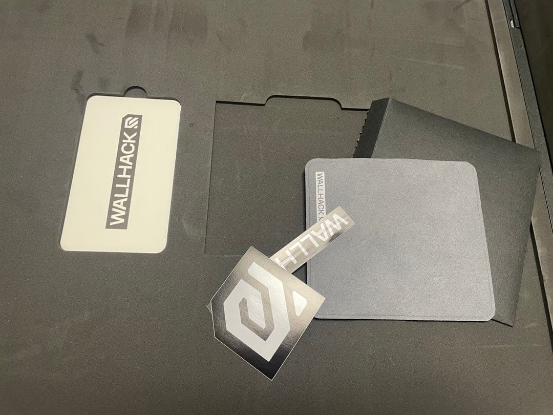 WALLHACK SP-004 ブラック ガラスマウスパッド