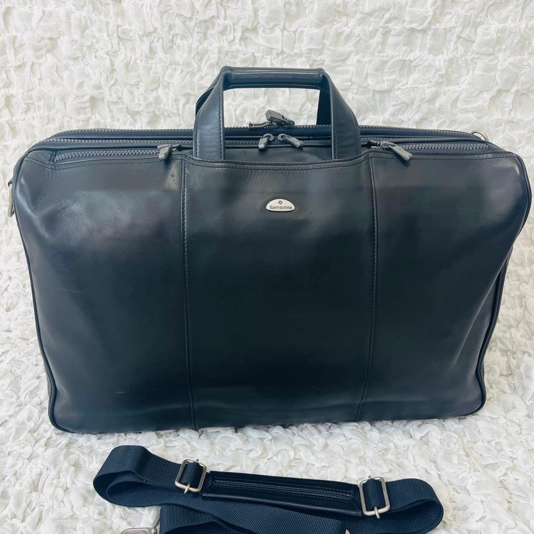 Smsoniteサムソナイト ビジネスバッグ レザー2層2way大容量ダッフル