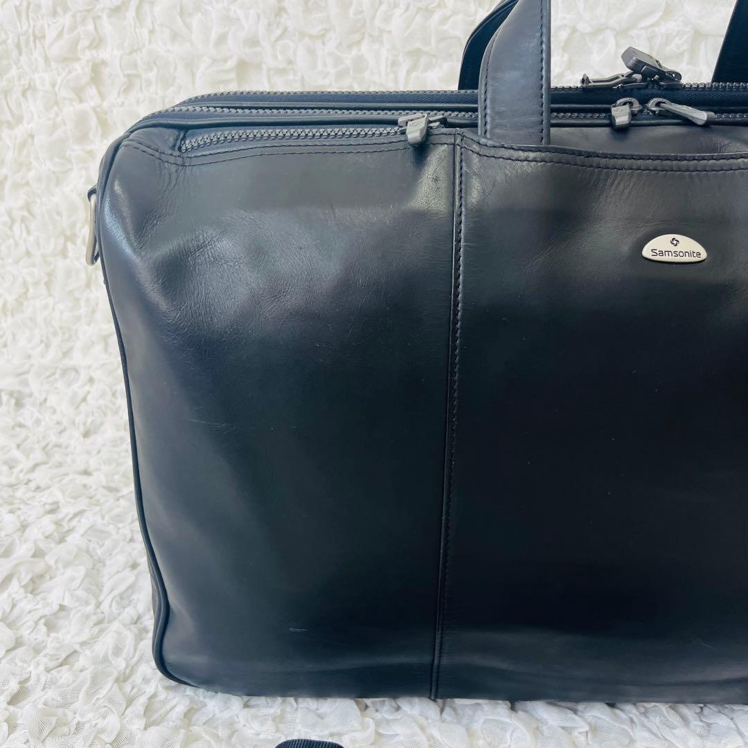Smsoniteサムソナイト ビジネスバッグ レザー2層2way大容量ダッフル
