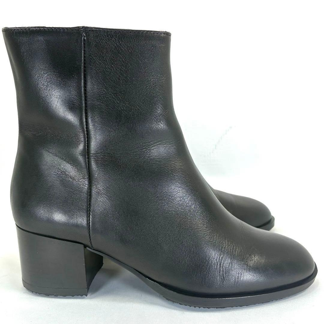 【未使用級】TOMORROWLAND チャンキーヒール ショートブーツ 37