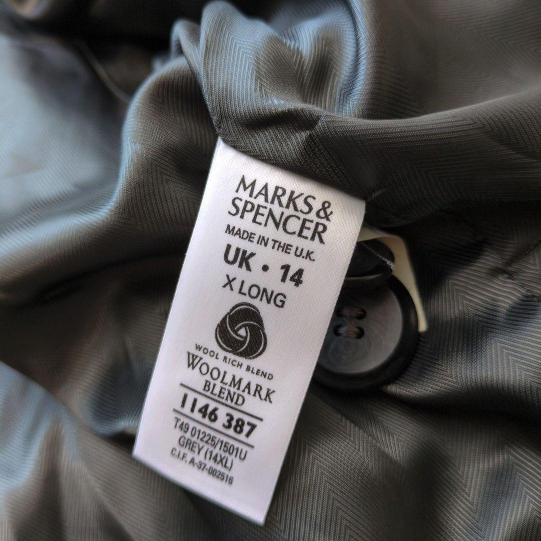 マークス＆スペンサー　カシミヤ　バージンウール　ウールコート　未使用に近い美品