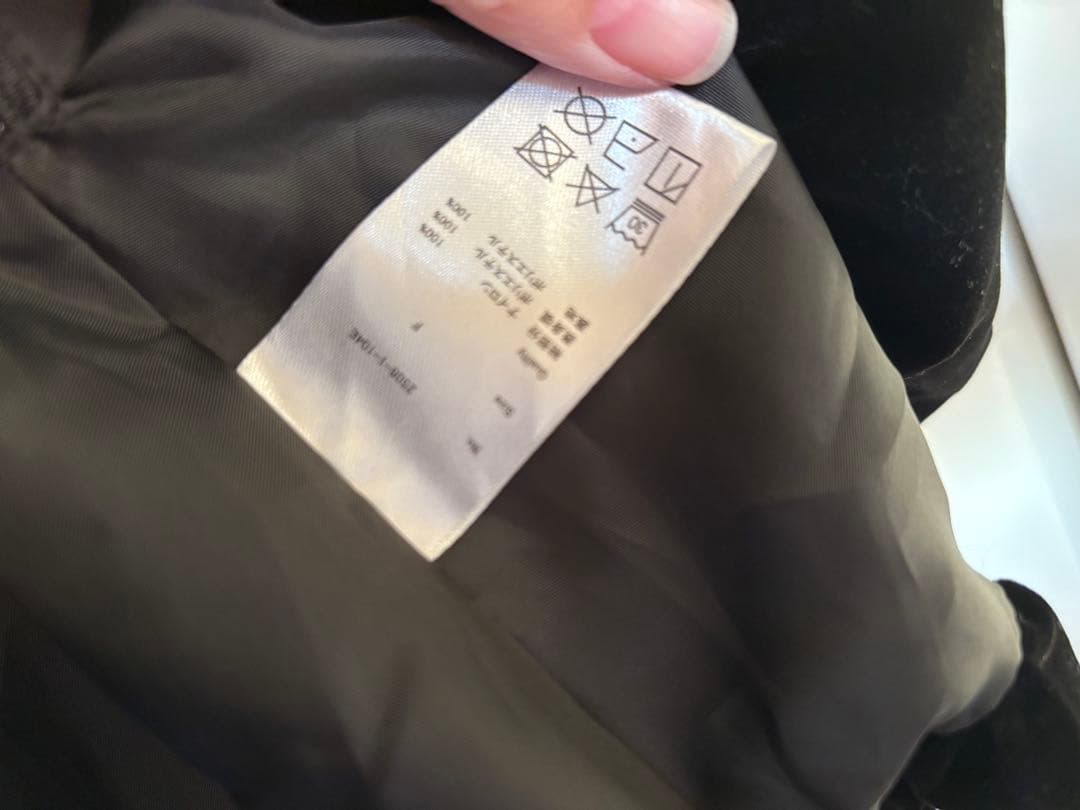 polaura ベロアビスチェバルーントップス ブラック