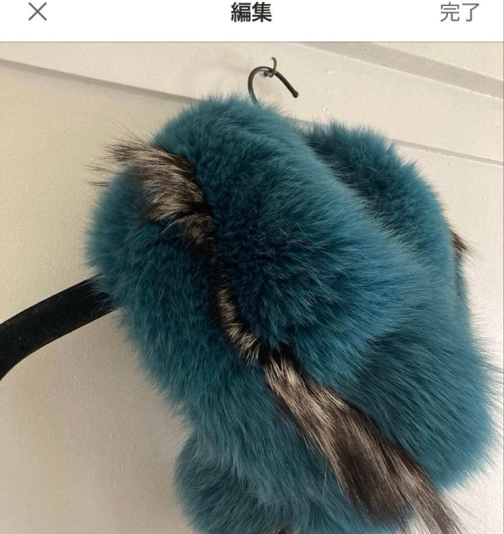 サガフォックス　襟巻き　マフラー　ファー