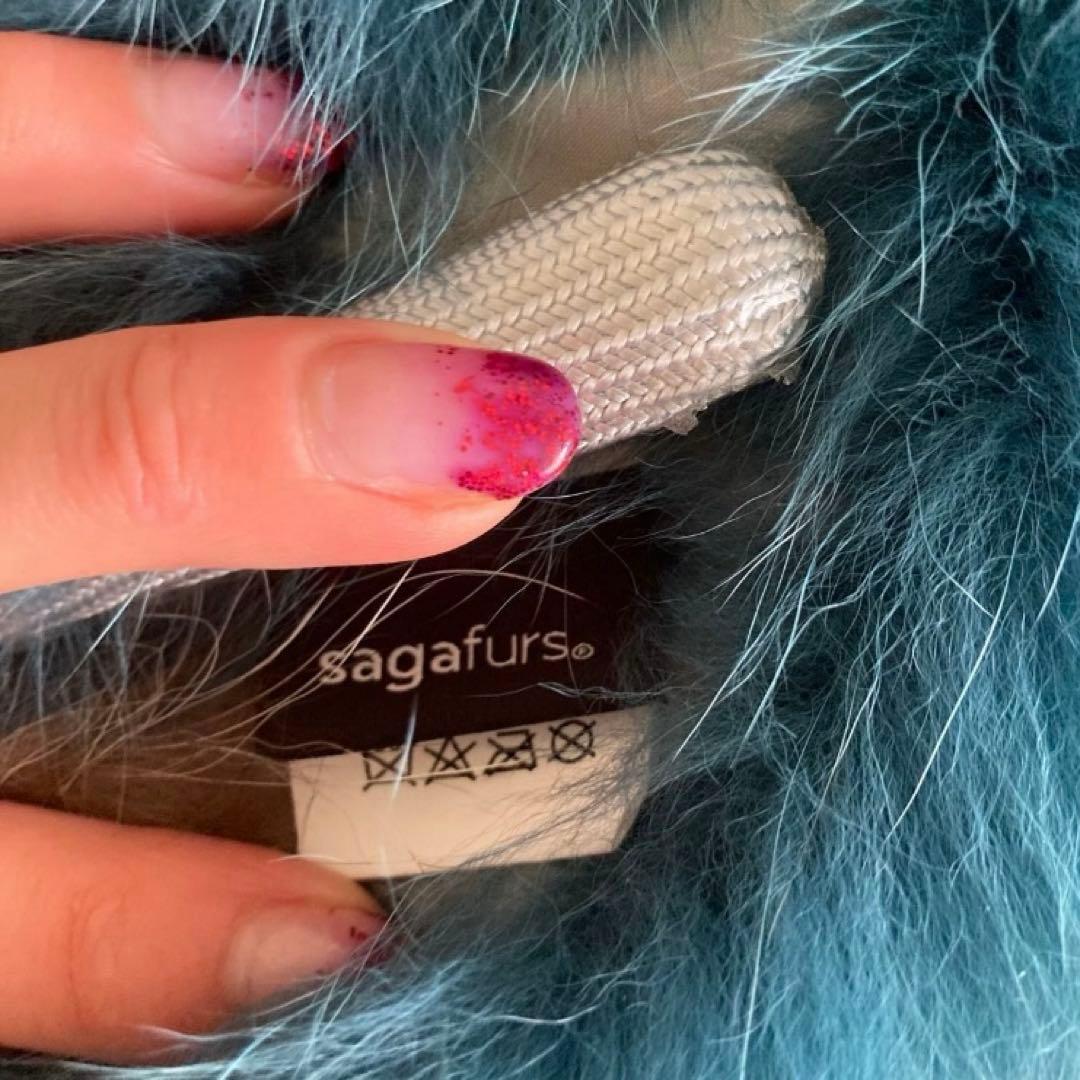 サガフォックス　襟巻き　マフラー　ファー