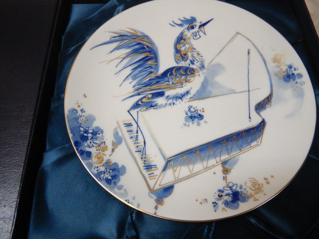 Meissen 　皿　 ニワトリ　マイセン　干支プレート　2005　185ｍｍ