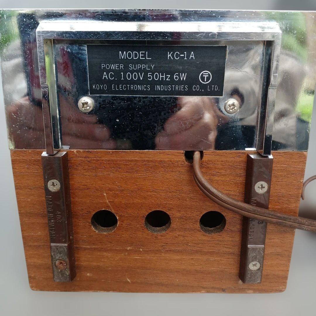 昭和レトロ　ラジオ付き目覚まし時計　KOYOソリッドステート　光洋精工　稼働品