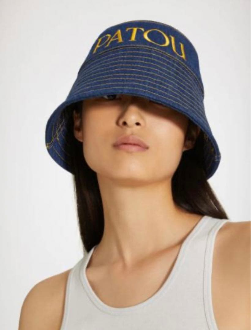 [新品未使用タグ付き] PATOU オーガニックコットンデニム製バゲットハット
