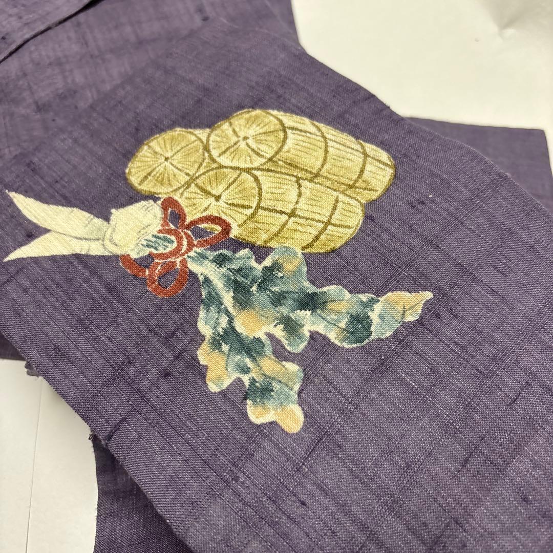 ぽ*よ様 名古屋帯　パープル　紫　藤色