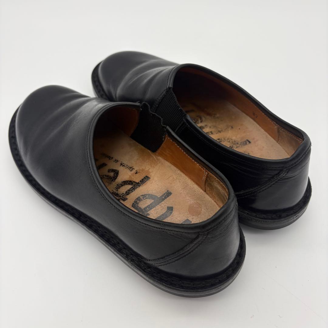 trippen Yen イェン レザースリッポン 黒 37 23.5 サイドゴア