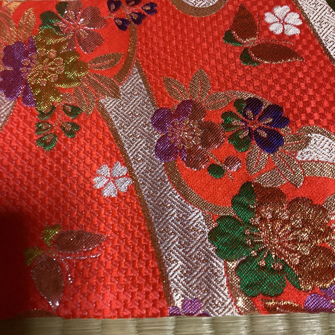 多少の難あり。七五三七歳用フルセット　帯幅14、5センチ　草履21センチ