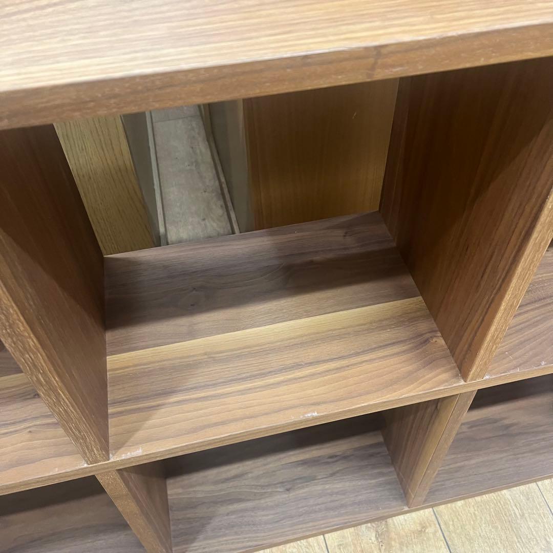 無印良品スタッキングシェルフ　ウォールナット材　➕引き出し4段2点セット