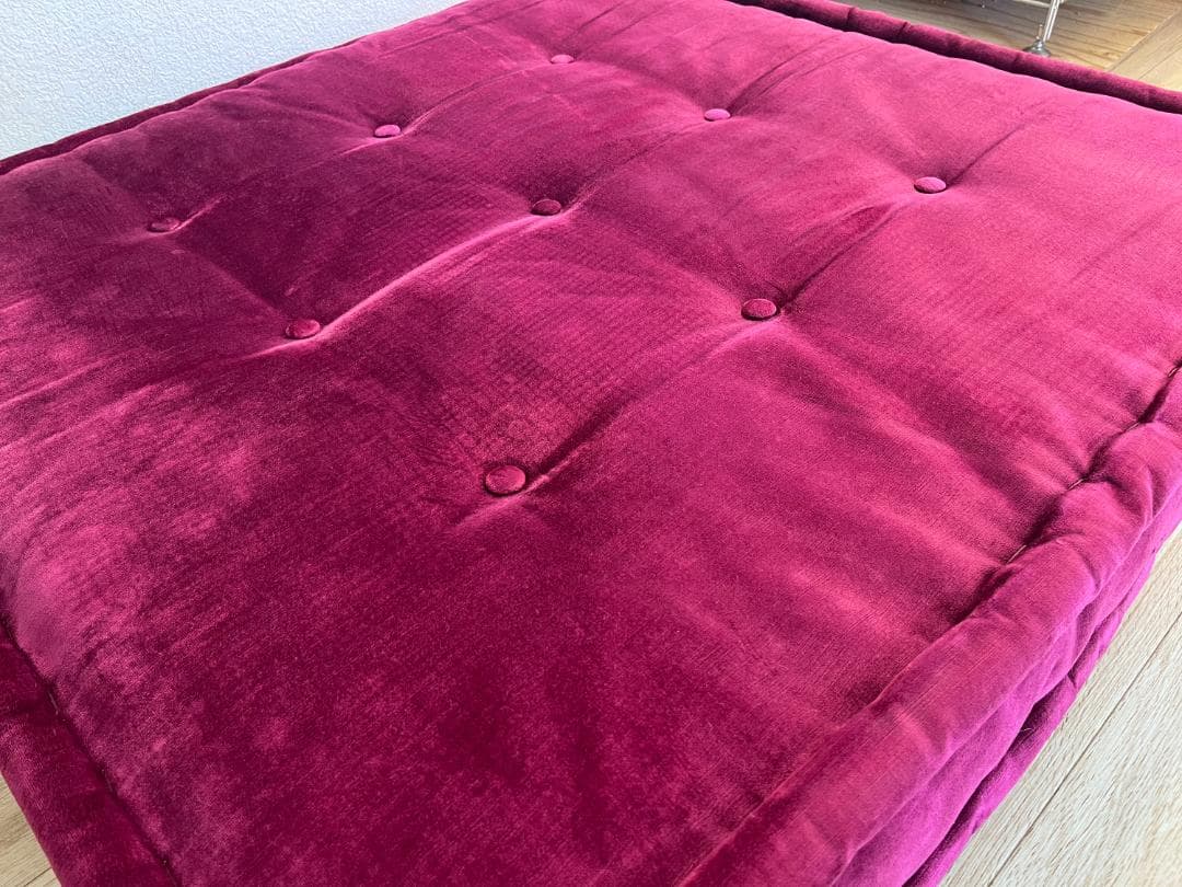 ロッシュボボア ソファ2点セット ミッソーニ生地 × マゼンダ座面下