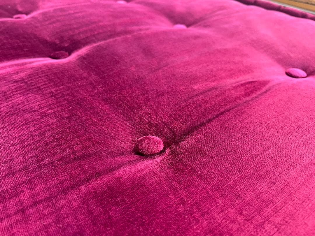 ロッシュボボア ソファ2点セット ミッソーニ生地 × マゼンダ座面下