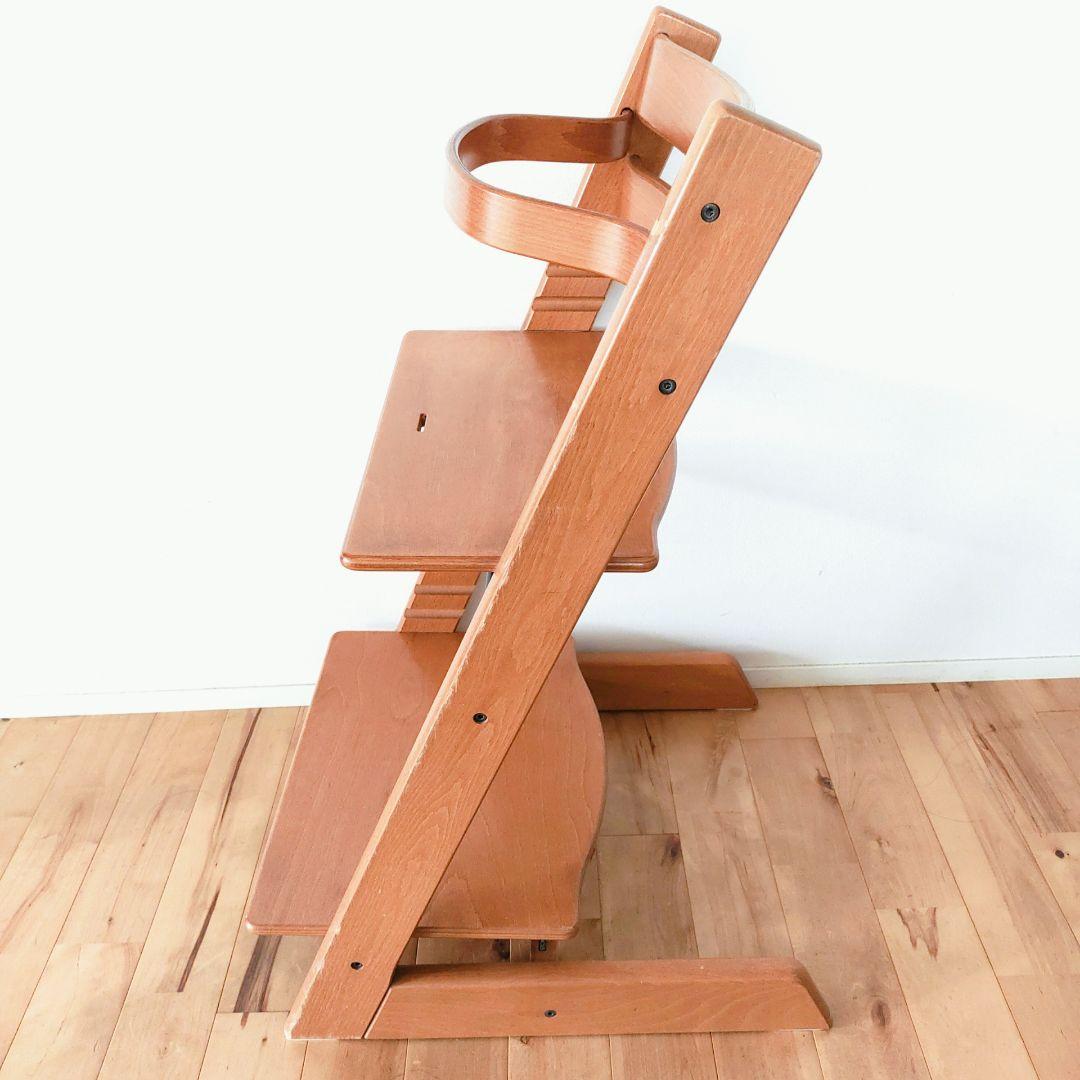 【美品】STOKKE トリップトラップ ナチュラル シリアル3 木製バー付き