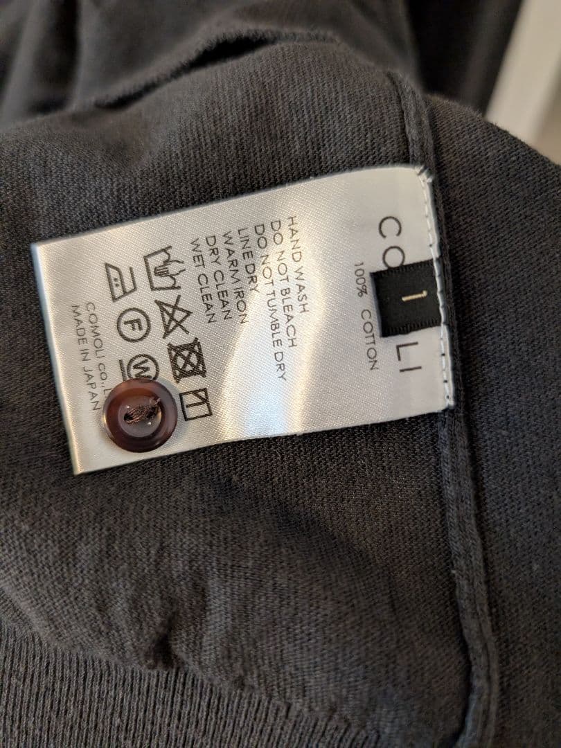 COMOLI コットン ニットポロ 24ss