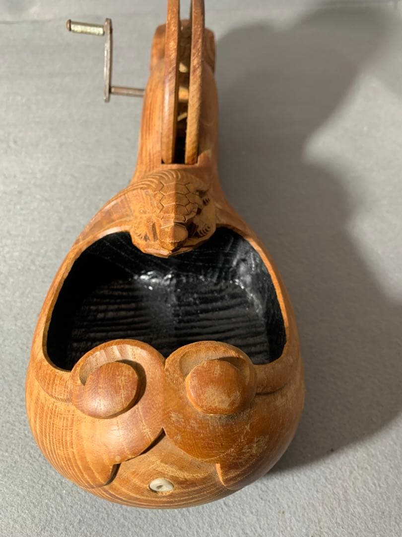 超貴重品 手作り アンチークコレクション 木製墨壺　280mm