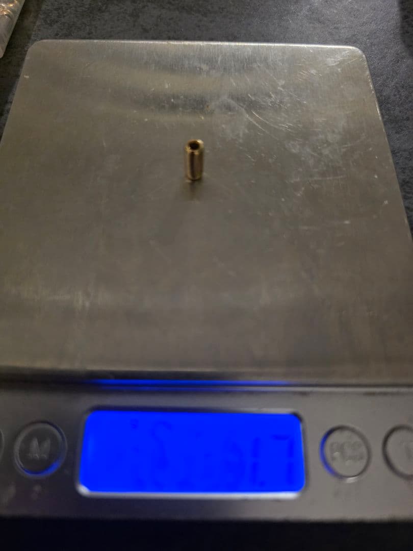 金無垢 ビーズ パイプ 2個セット 18k