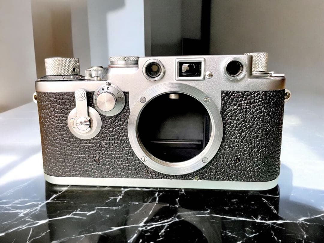 【OH済】Leica IIIf バルナックライカ セルフ付＋純正革ケース付