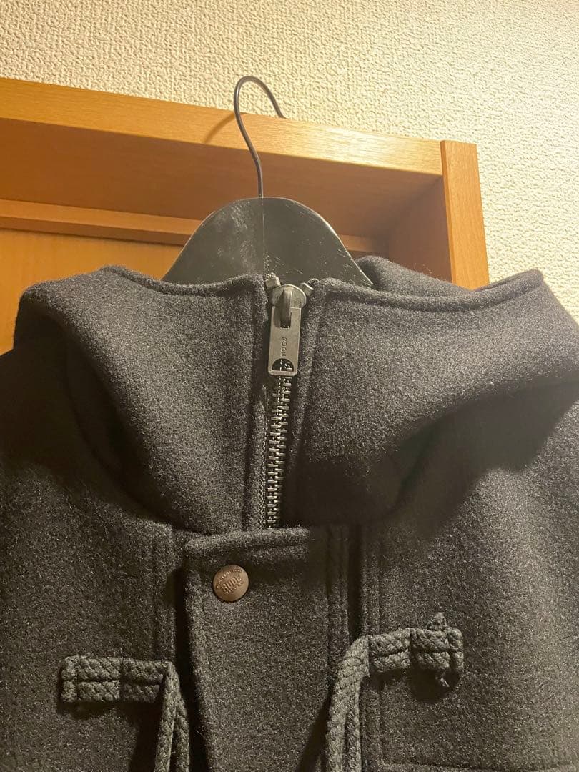 ルードギャラリー rudegallery 黒 ダッフルコート フード付き