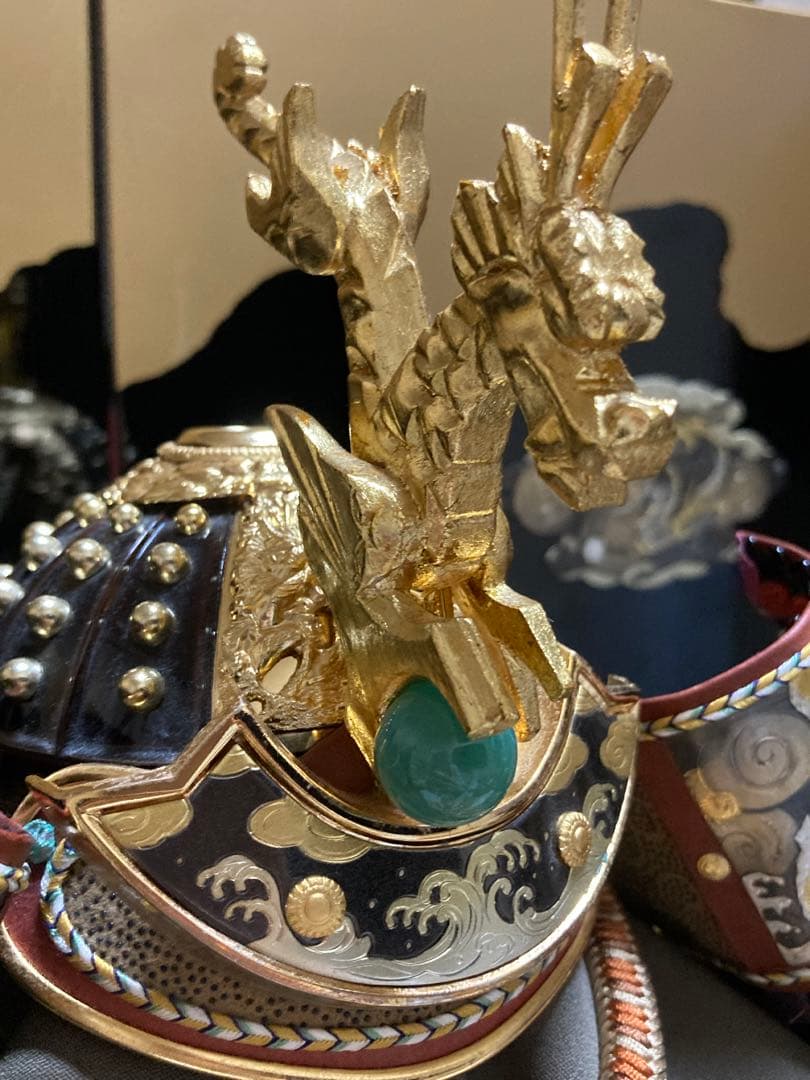 【美品】期間限定お値下げ！五月人形　兜　こどもの日　吉祥　登龍飾り　端午の節句