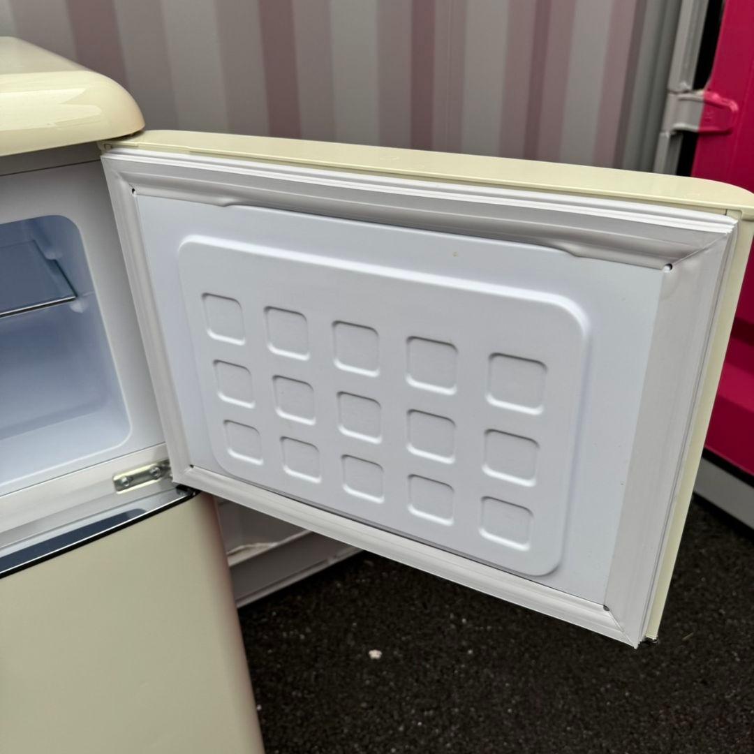 524★2022年製★アイリスオーヤマ　冷蔵庫　レトロ風