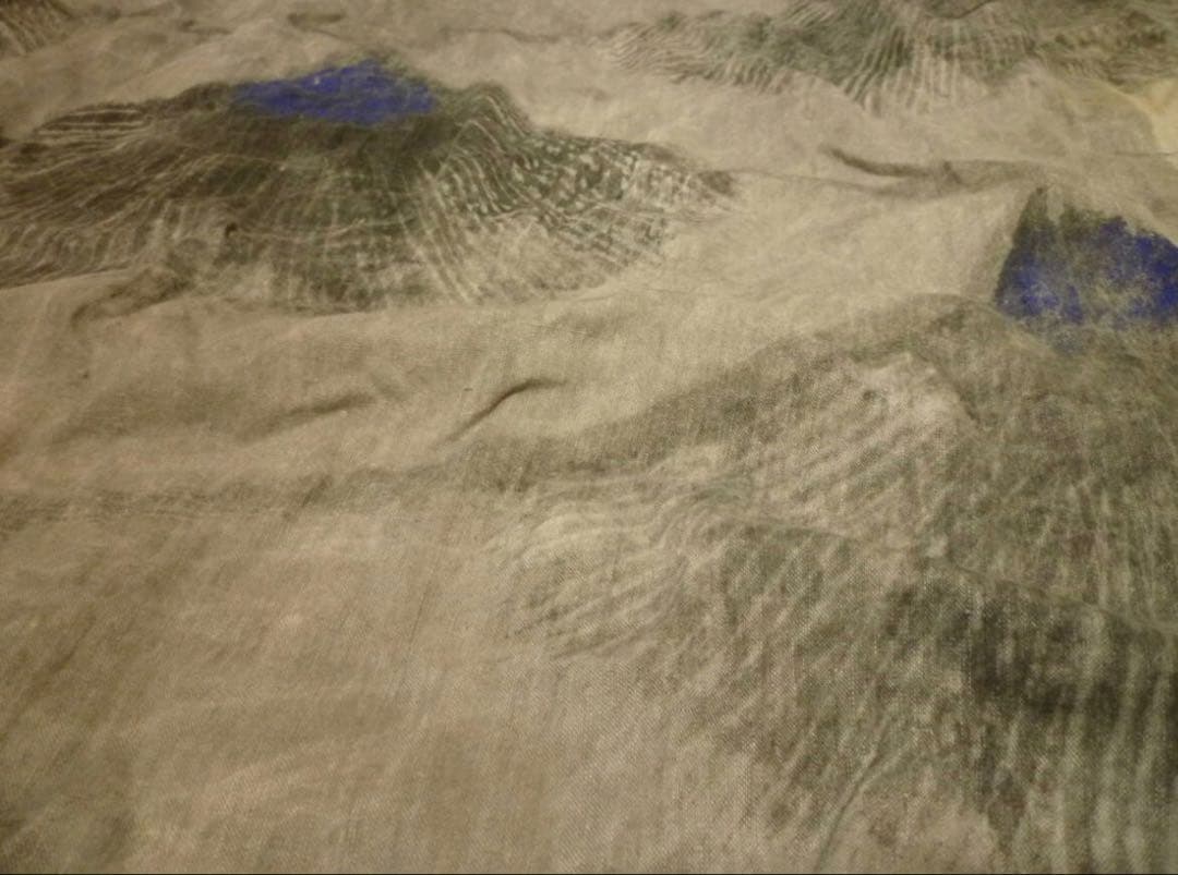 【古古布】木綿鯉のぼり生地　長さ320㎝　手描き