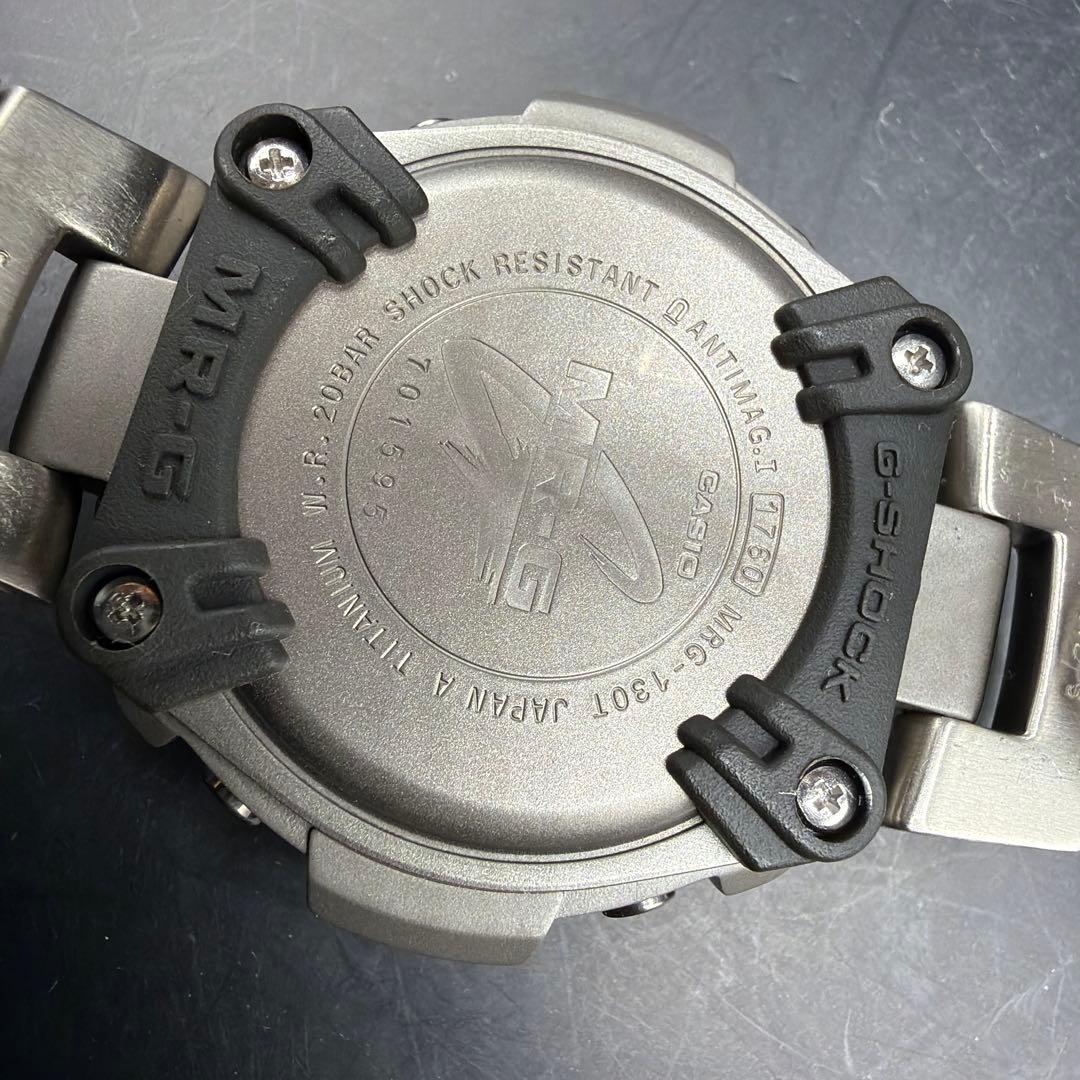 美品✨G-SHOCK MRG-130T 初代アナログ フルチタン 稼働品 電池切