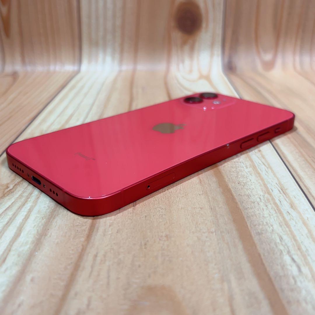 SIMフリー 本体 iPhone 12 256 GB レッド 517 電池新品