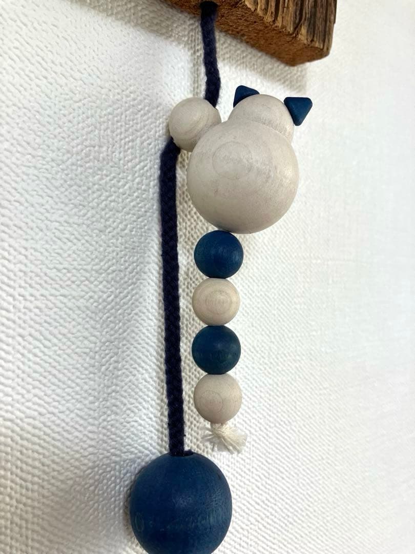 aarikka /アーリッカ　小鳥とネコの壁飾り　木製　ビンテージ