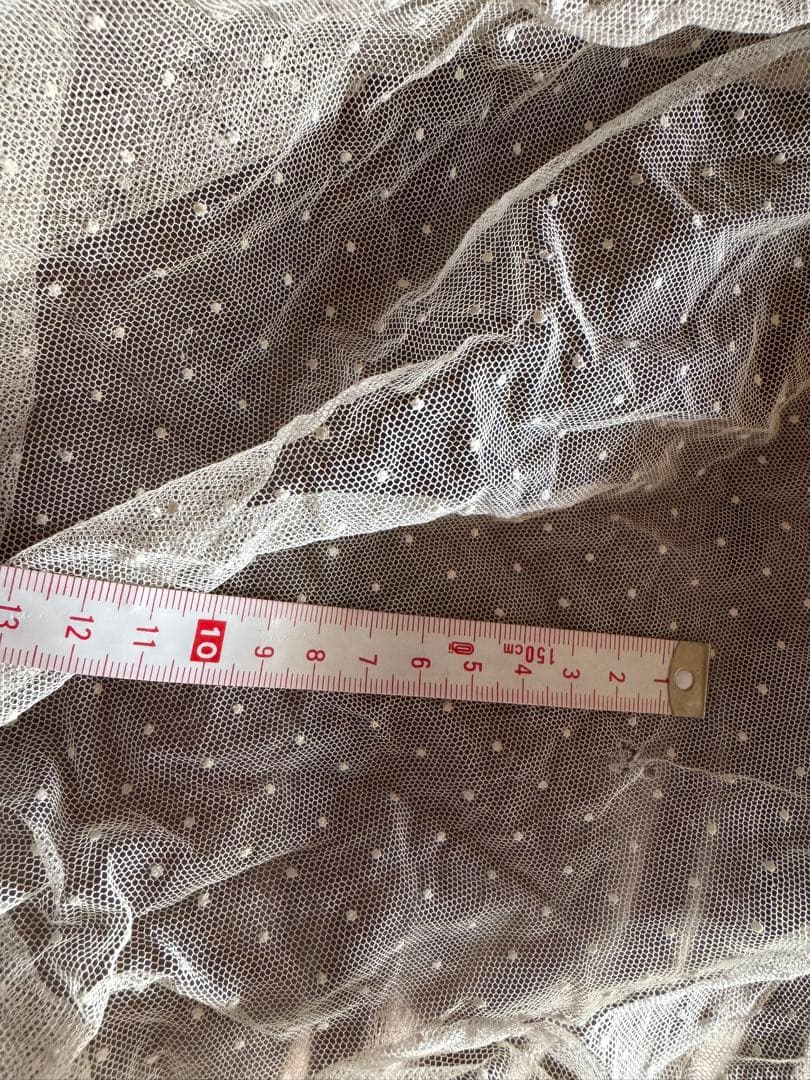 m*︎様 フランスアンティークコットンドット花刺繍レース大きめ