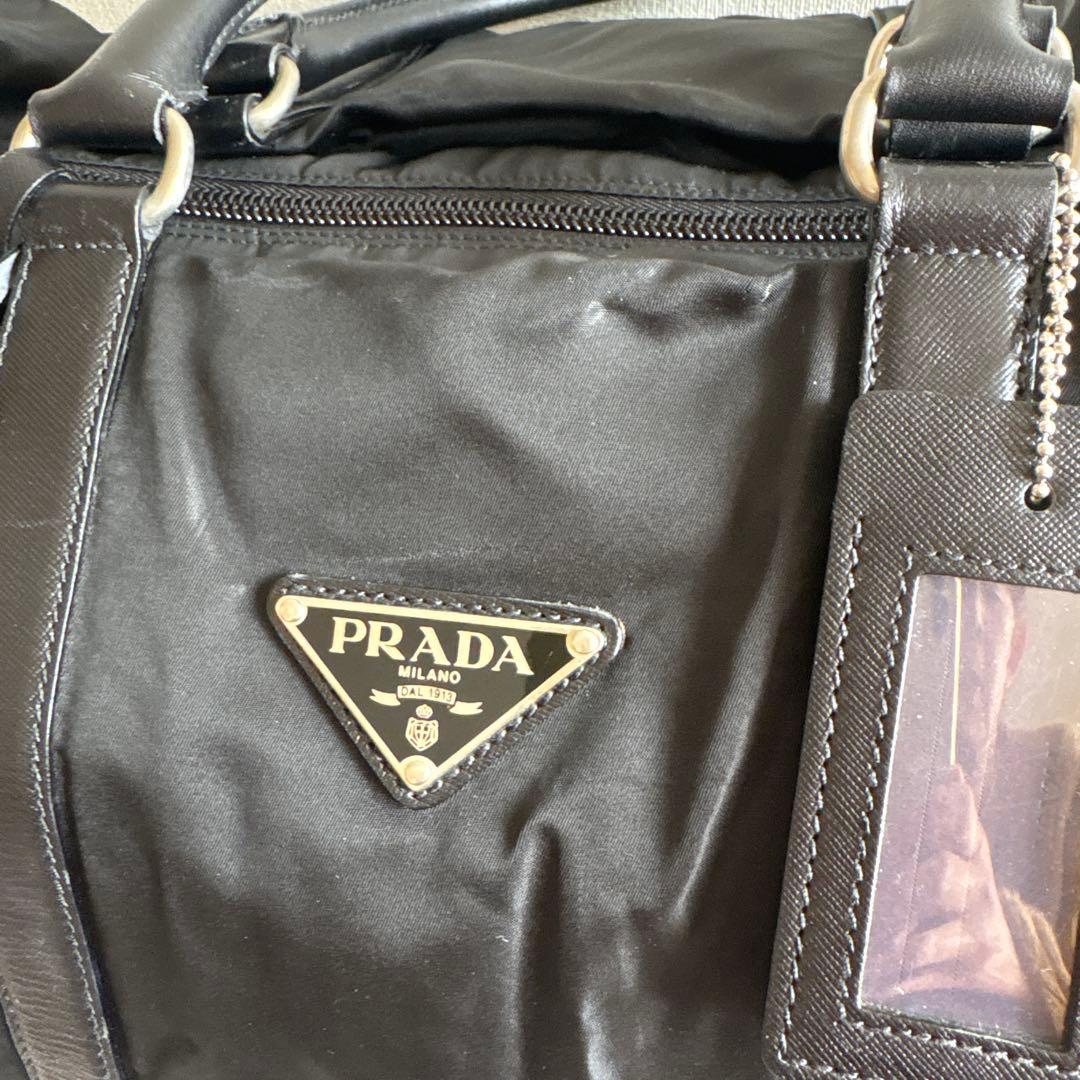 PRADA ボストンバッグ ブラック ナイロン　大容量