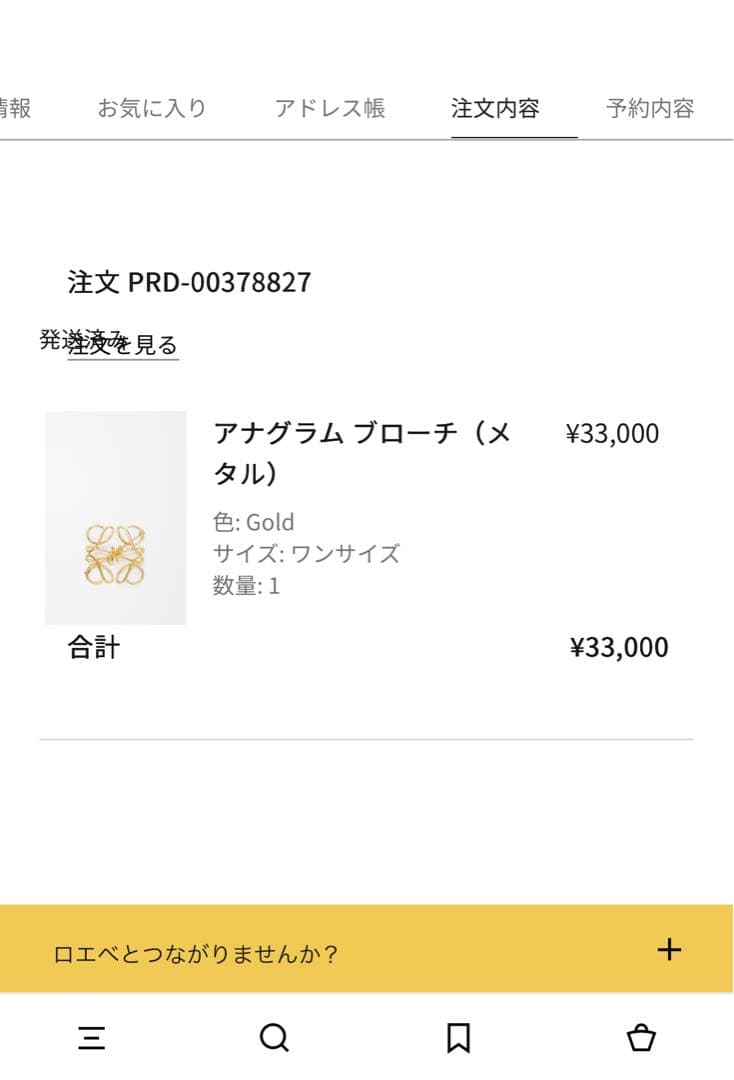 【公式オンライン購入】ロエベ　ブローチ