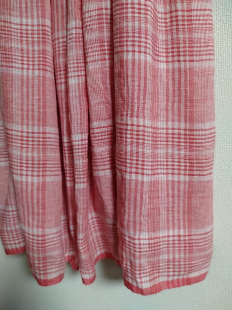 メゾンドソイル　総ゴム　ガウチョパンツ　麻100%