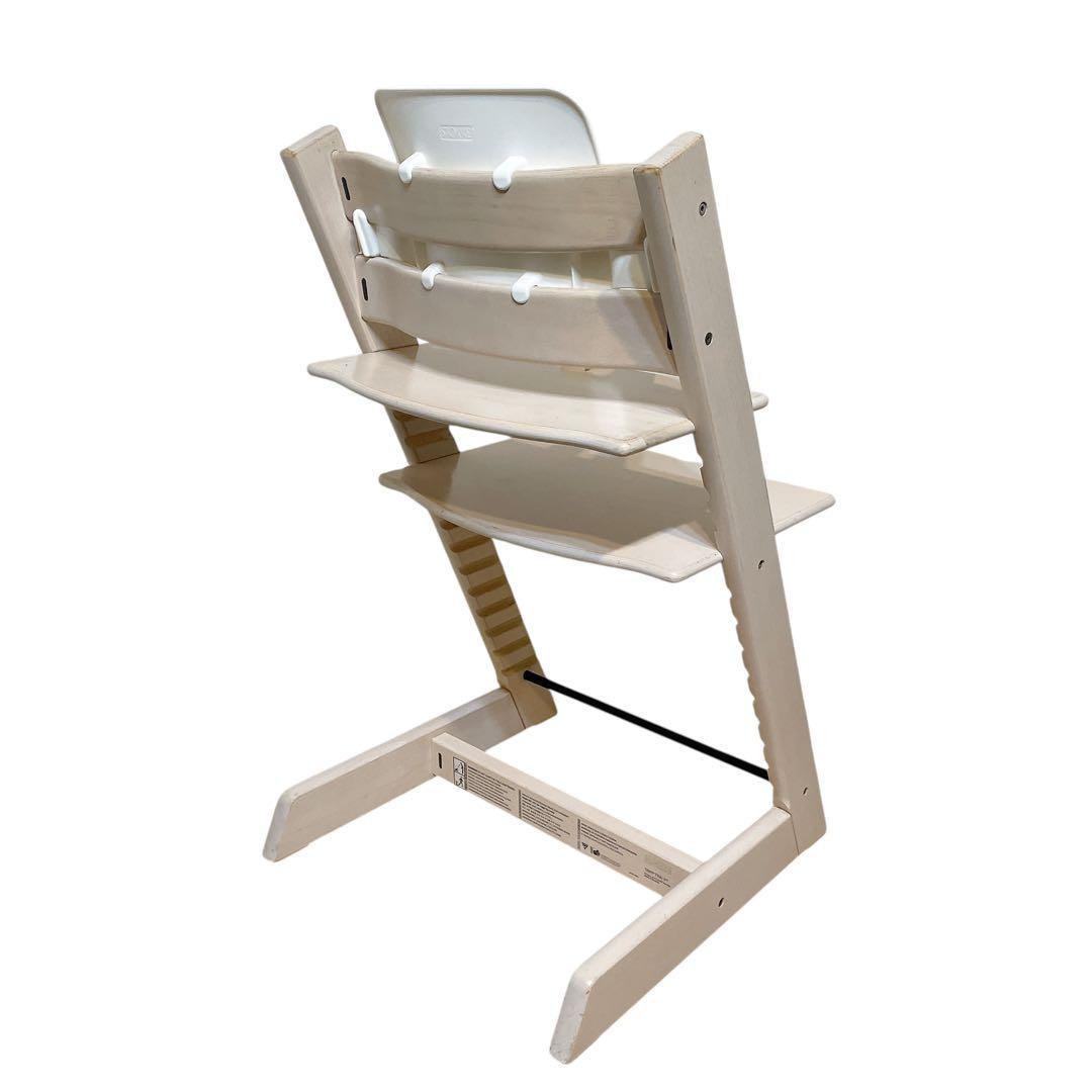 ストッケ　トリップトラップ　ホワイトウォッシュ　ベビーセット付き　シリアル4